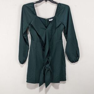 Le Lis Collection Forest Green Long Sleeve Dress Size Small